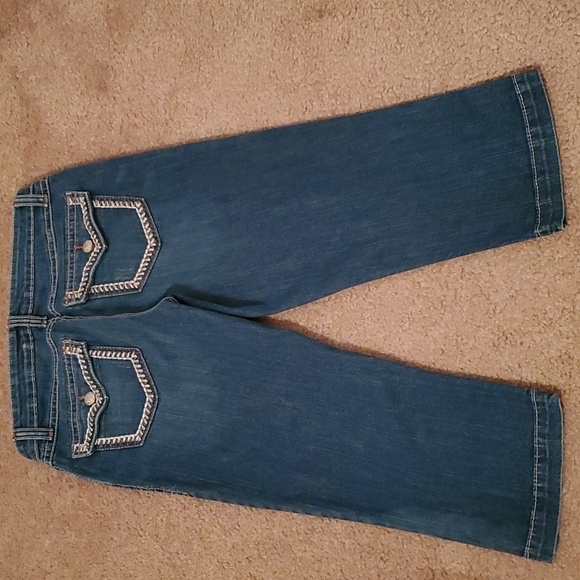 Cruel Candice Denim Capri Women's Size 7 - Picture 3 of 16
